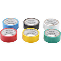 BGS Diy 3024 COLOR Multi-Klebeband Set | 19 x 3,5 m | 6-tlg.