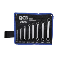 BGS 30300 Doppel-Ringschlüssel-Satz | extra flach | SW 6 - 22 mm | 8-tlg.