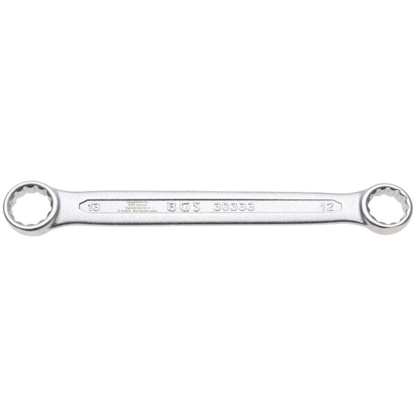 BGS 30333 Doppel-Ringschlüssel | extra flach | SW 12 x 13 mm