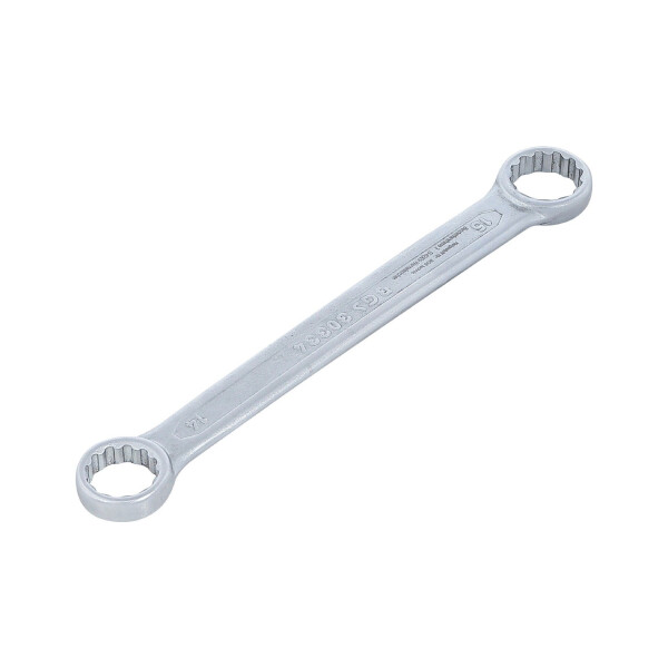 BGS 30334 Doppel-Ringschlüssel | extra flach | SW 14 x 15 mm