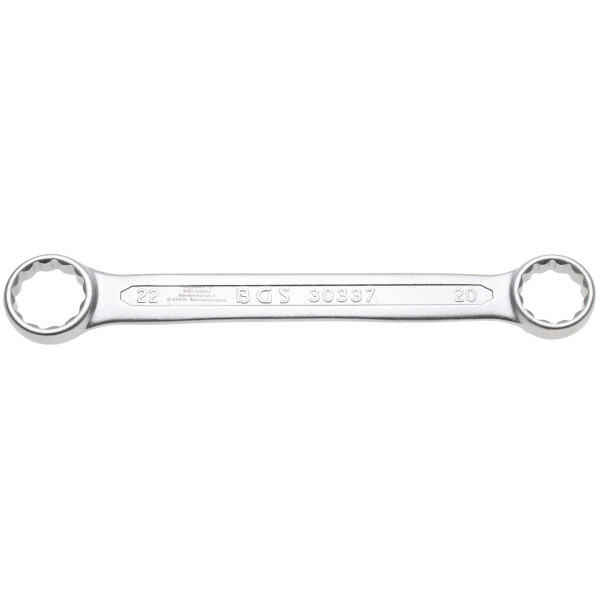 BGS 30337 Doppel-Ringschlüssel | extra flach | SW 20 x 22 mm