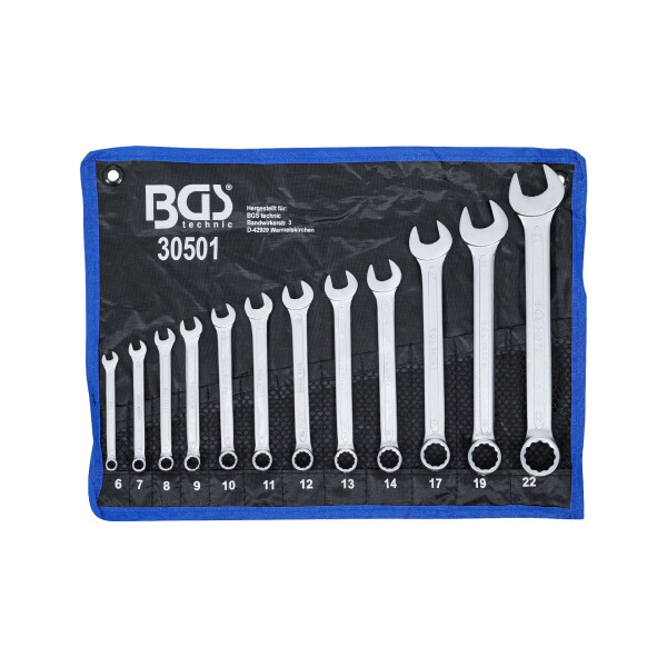 BGS 30501 Maul-Ringschlüssel-Satz | SW 6 - 22 mm | 12-tlg.