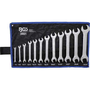BGS 30601 Doppel-Maulschlüssel-Satz | SW 6 - 32 mm |...