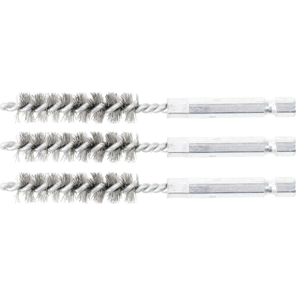 BGS 3078-11-S Stahlbürste | 11 mm | Antrieb Außensechskant 6,3 mm (1/4") | 3-tlg.