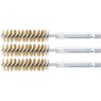 BGS 3078-13-M Messingbürste | 13 mm | Antrieb Außensechskant 6,3 mm (1/4") | 3-tlg.