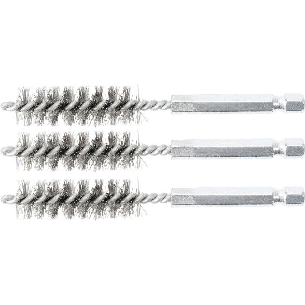 BGS 3078-13-S Stahlbürste | 13 mm | Antrieb Außensechskant 6,3 mm (1/4") | 3-tlg.
