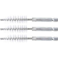 BGS 3078-14-N Nylonbürste | 14 mm | Antrieb Außensechskant 6,3 mm (1/4") | 3-tlg.