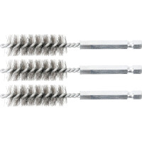 BGS 3078-15-S Stahlbürste | 15 mm | Antrieb Außensechskant 6,3 mm (1/4") | 3-tlg.