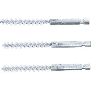 BGS 3078-8-N Nylonbürste | 8 mm | Antrieb Außensechskant 6,3 mm (1/4") | 3-tlg.