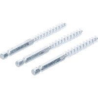 BGS 3078-8-N Nylonbürste | 8 mm | Antrieb Außensechskant 6,3 mm (1/4") | 3-tlg.
