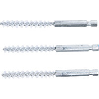 BGS 3078-8-N Nylonbürste | 8 mm | Antrieb Außensechskant 6,3 mm (1/4") | 3-tlg.