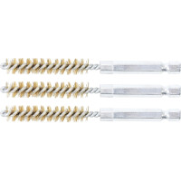 BGS 3078-9-M Messingbürste | 9 mm | Antrieb Außensechskant 6,3 mm (1/4") | 3-tlg.