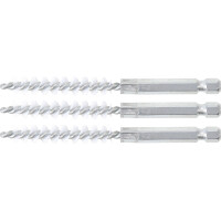BGS 3078-9-N Nylonbürste | 9 mm | Antrieb Außensechskant 6,3 mm (1/4") | 3-tlg.