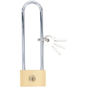 BGS Diy 3103 Messing-Vorhängeschloss | extra hoher...