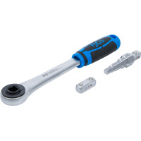 BGS 314 Durchsteckknarre mit Adapter und Stufenschlüssel | Abtrieb Innenvierkant 12,5 mm (1/2")