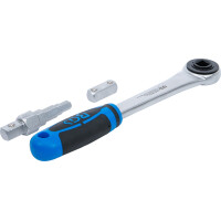 BGS 314 Durchsteckknarre mit Adapter und Stufenschlüssel | Abtrieb Innenvierkant 12,5 mm (1/2")