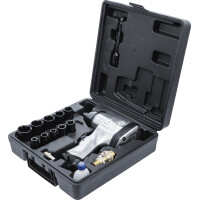 BGS Diy 3211 Druckluft-Schlagschrauber mit Werkzeugsatz | 12,5 mm (1/2") | 312 Nm | 16-tlg.