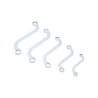 BGS 32150 S-Form Doppel-Ringschlüssel-Satz | Zollgrößen | SW 3/8" - 3/4" | 5-tlg.