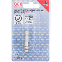 BGS 3222-2 Druckluft-Stecknippel mit 8 mm Schlauchanschluss