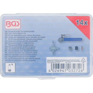 BGS 3272 Reparatursatz für Reifenventile | 14-tlg.