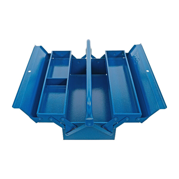 BGS 33001 Metall-Werkzeugkasten | leer | 420 x 200 x 150 mm | 3 Fächer