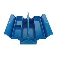 BGS 33001 Metall-Werkzeugkasten | leer | 420 x 200 x 150 mm | 3 Fächer