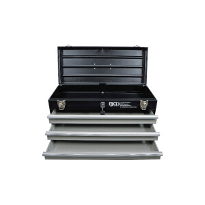 BGS 3312 Metall-Werkzeugkoffer, leer | 3 Schubladen