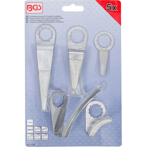 BGS 3338 Schneidmesserset für Druckluft-Ausglaser | für Art. 3218, 9291 | 5-tlg.
