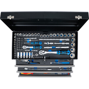 BGS 3350 Elektriker-Metall-Werkzeugkoffer | 3 Schubladen | mit 147 Werkzeugen