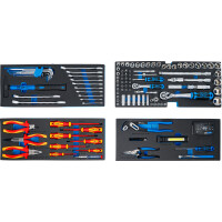 BGS 3350 Elektriker-Metall-Werkzeugkoffer | 3 Schubladen | mit 147 Werkzeugen