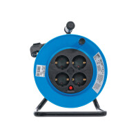 BGS 3360 Kabeltrommel | 15 m | 3 x 1,5 mm² | 4 Steckdosen | IP 20 | 3000 W