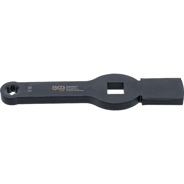 BGS 35318 Schlag-Ringschlüssel | E-Profil (für Torx) | mit 2 Schlagflächen | SW E18