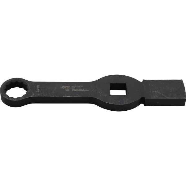 BGS 35334 Schlag-Ringschlüssel | Zwölfkant | mit 2 Schlagflächen | SW 24 mm