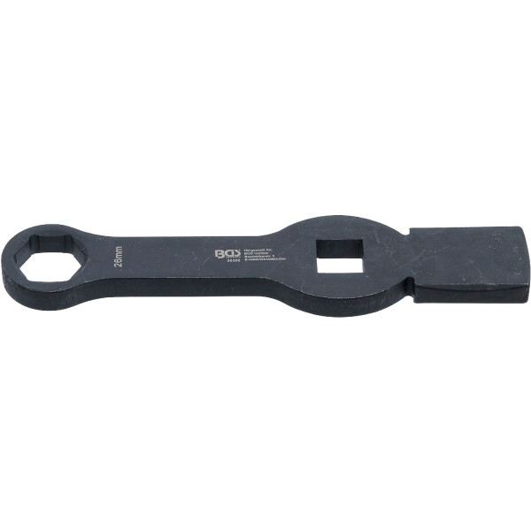 BGS 35356 Schlag-Ringschlüssel | Sechskant | mit 2 Schlagflächen | SW 26 mm