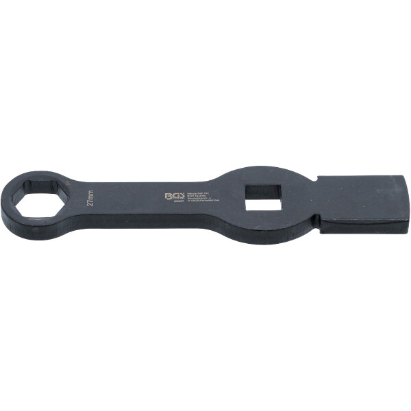 BGS 35357 Schlag-Ringschlüssel | Sechskant | mit 2 Schlagflächen | SW 27 mm