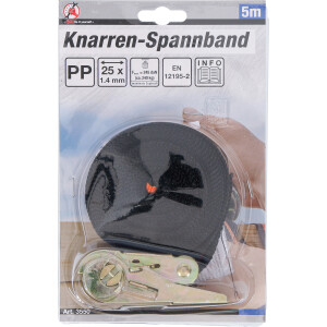 BGS Diy 3550 Knarren-Spannband | 5 m x 25 mm