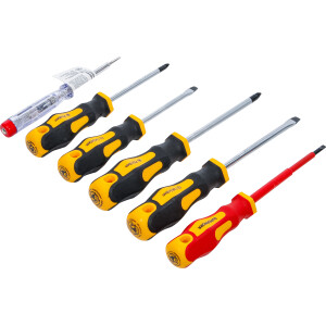 BGS Diy 35816 VDE-Elektriker- / Schraubendreher-Satz | Schlitz / Kreuzschlitz | 6-tlg.