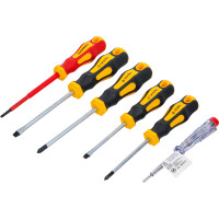 BGS Diy 35816 VDE-Elektriker- / Schraubendreher-Satz | Schlitz / Kreuzschlitz | 6-tlg.