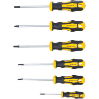 BGS Diy 35826 Schraubendreher-Satz | T-Profil (für Torx) T10 - T30 | 6-tlg.