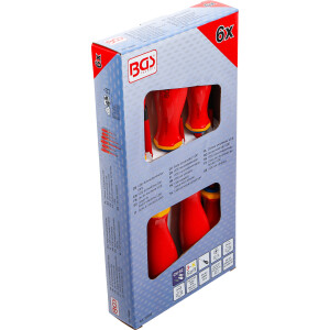 BGS 35850 VDE-Schraubendreher-Satz | extra dünne Spitze | 6-tlg.