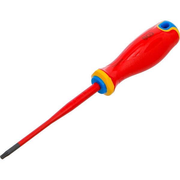 BGS 35864 VDE-Schraubendreher | extra dünne Spitze | T-Profil (für Torx) T15