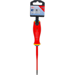 BGS 35864 VDE-Schraubendreher | extra dünne Spitze | T-Profil (für Torx) T15