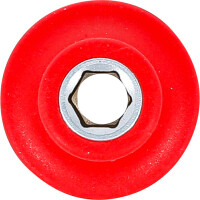 BGS 35868 VDE-Steckschlüssel-Einsatz Sechskant | Antrieb Innenvierkant 10 mm (3/8") | SW 6 mm
