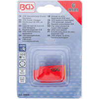 BGS 35868 VDE-Steckschlüssel-Einsatz Sechskant | Antrieb Innenvierkant 10 mm (3/8") | SW 6 mm