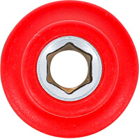 BGS 35869 VDE-Steckschlüssel-Einsatz Sechskant | Antrieb Innenvierkant 10 mm (3/8") | SW 7 mm