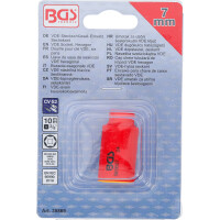 BGS 35869 VDE-Steckschlüssel-Einsatz Sechskant | Antrieb Innenvierkant 10 mm (3/8") | SW 7 mm