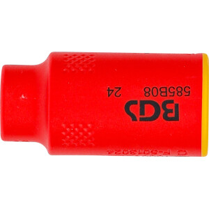 BGS 35870 VDE-Steckschlüssel-Einsatz Sechskant | Antrieb Innenvierkant 10 mm (3/8") | SW 8 mm