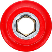 BGS 35870 VDE-Steckschlüssel-Einsatz Sechskant | Antrieb Innenvierkant 10 mm (3/8") | SW 8 mm