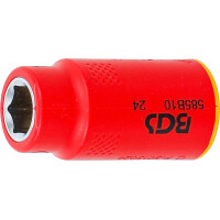 BGS 35871 VDE-Steckschlüssel-Einsatz Sechskant | Antrieb Innenvierkant 10 mm (3/8") | SW 10 mm