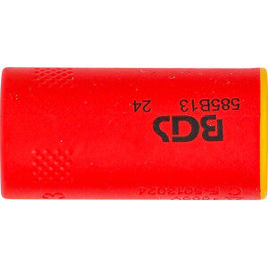 BGS 35873 VDE-Steckschlüssel-Einsatz Sechskant | Antrieb Innenvierkant 10 mm (3/8") | SW 13 mm